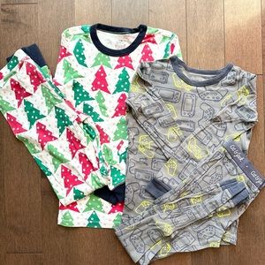 <Bundle of 2> CREWCUTS holiday pajama & Cat & Jack game print pajama set size 12